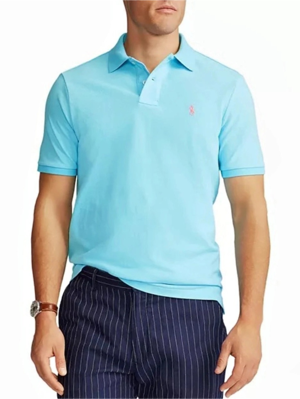 NWT Polo Ralph Lauren Classic Fit Mesh Polo Shirt Mens XL in Turquoise Nova